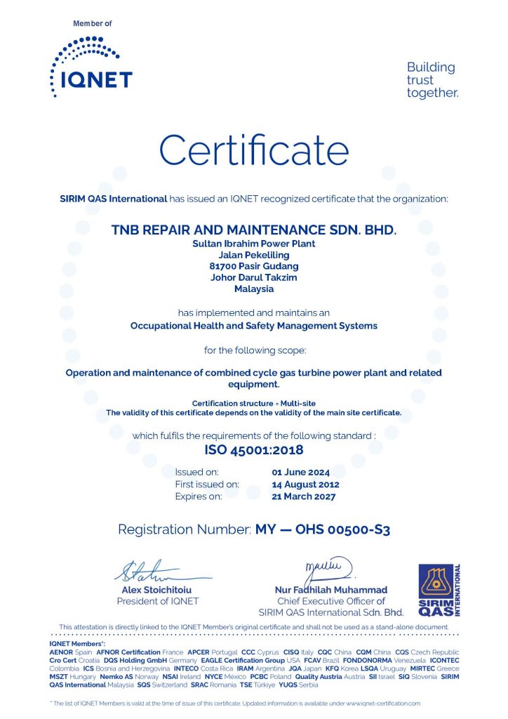 IQNET Certificate TNB REPAIR AND MAINTENANCE- Multi-site (OHS) (1)_Page_6 TNB REMACO Homepage 16