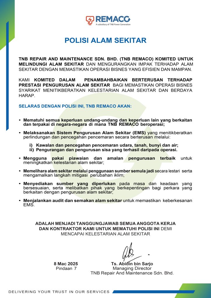 REMACO_Environmental-Policy_Malay-Version_R9-(1) TNB REMACO Homepage 25